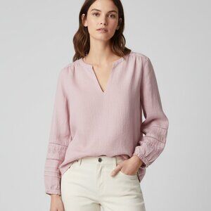 Rachel Zoe Linen Long Sleeve Blouse